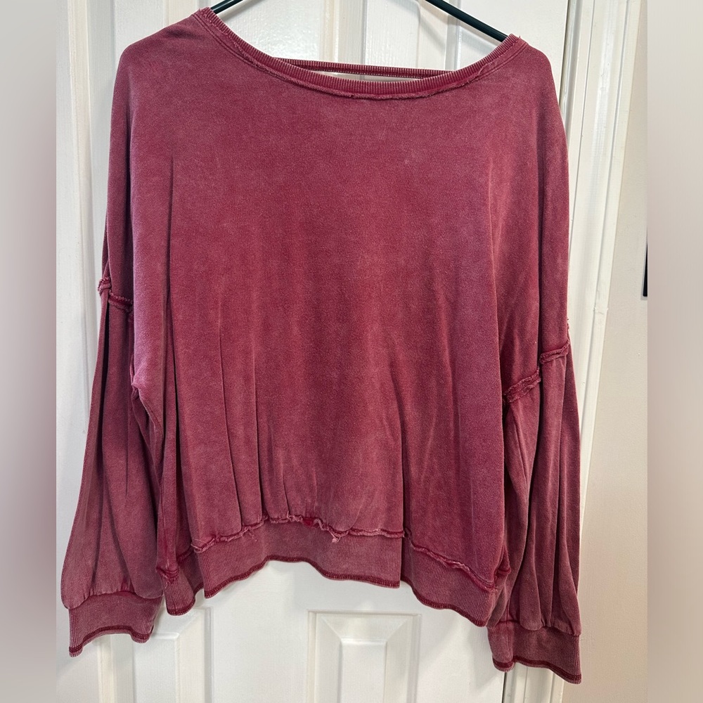 Open Back Sweatshirt